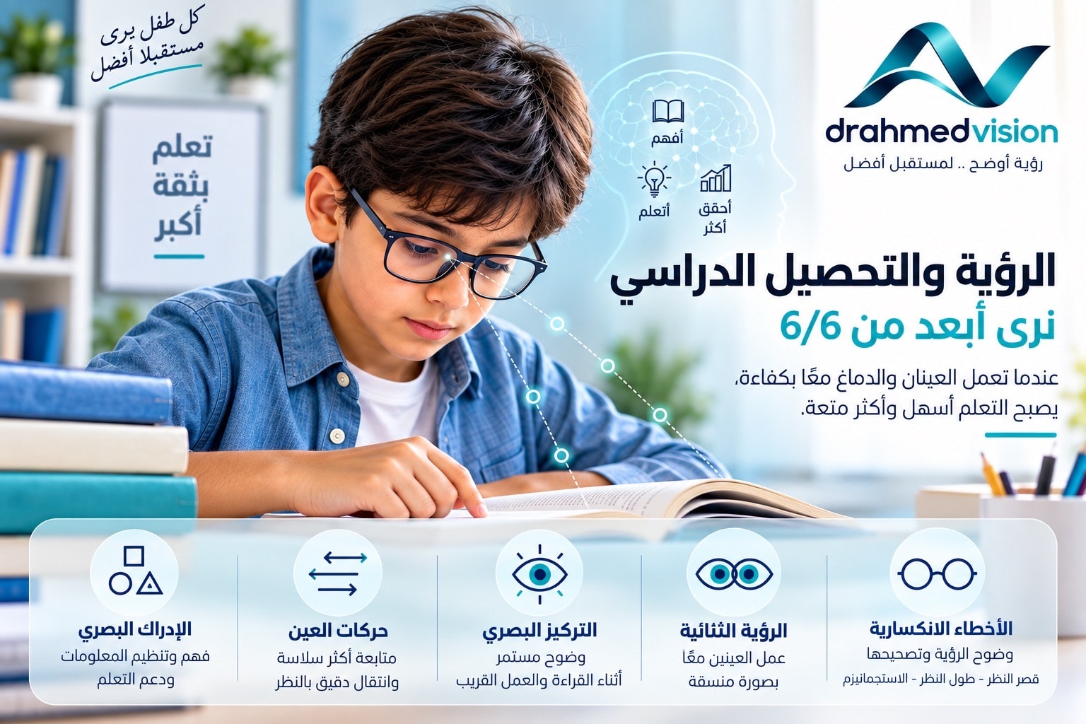 الرؤية والتحصيل الدراسي