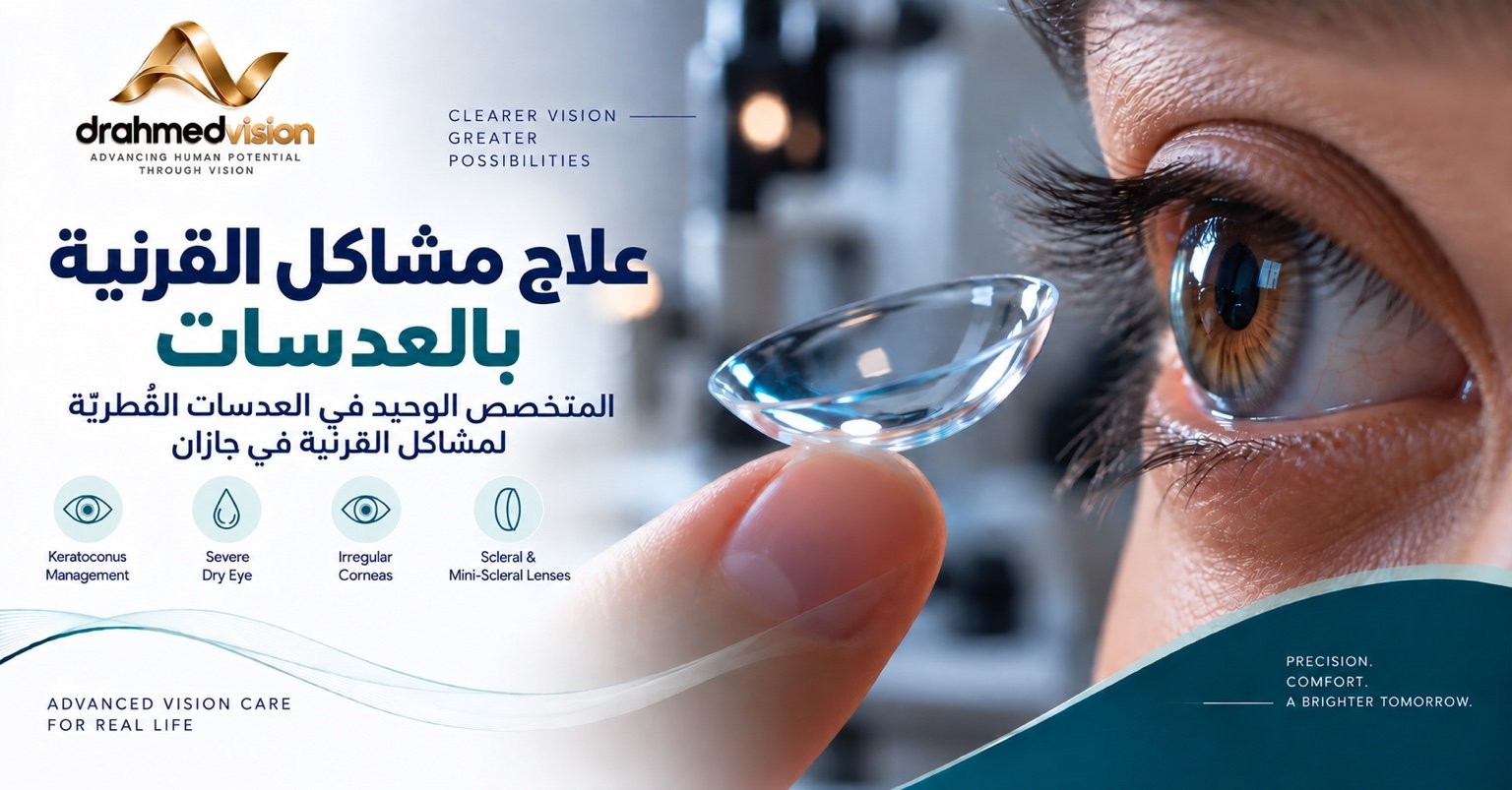 العدسات اللاصقة التخصصية